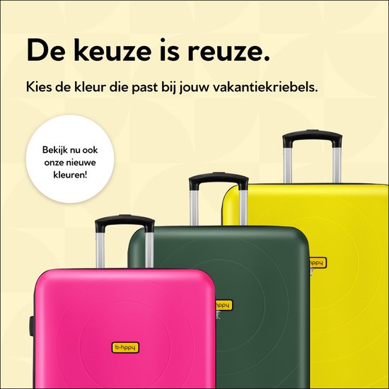 BHPPY Reiskoffer groot 75x49x29cm - Lichtgewicht koffer met 95L inhoud - Reiskoffer met wielen - Veilig cijferslot - Jungle Green