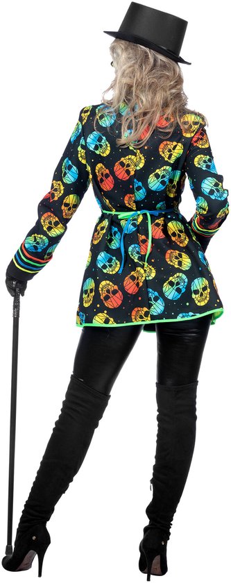 Veste Néon Skull Halloween Femme - Taille 48