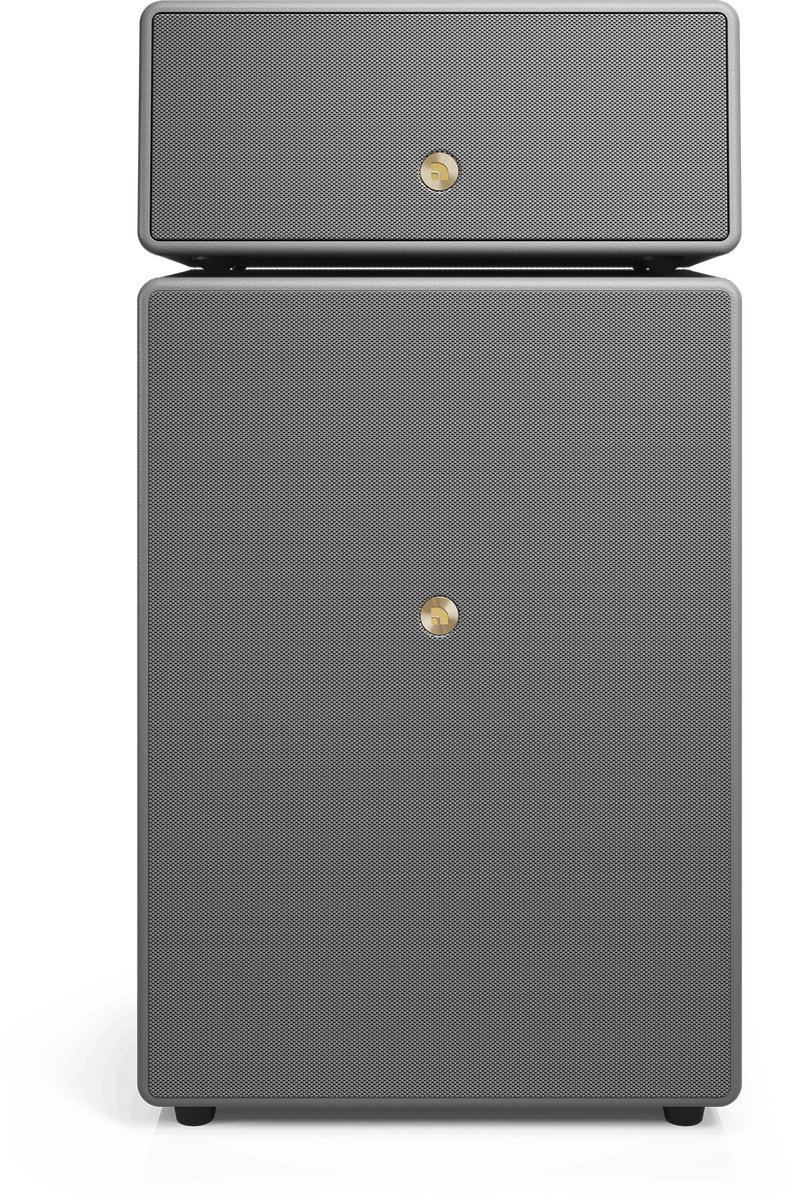 Audio Pro Drumfire II W Smart Multiroom Actieve Luidspreker - Audio Pro Multiroom (Linkplay) - Ruimtecorrectie - 6 Presets - Grijs