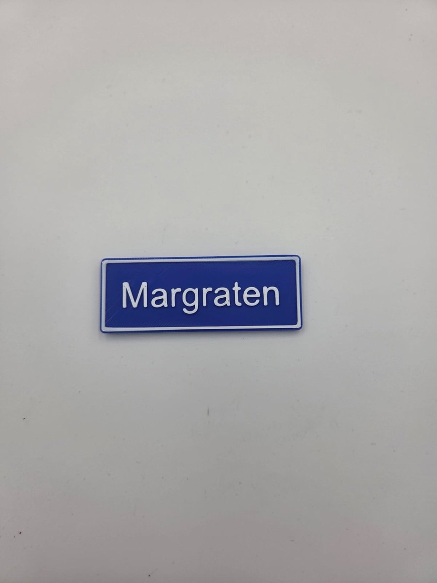 Koelkast Magneet plaatsnaam 8 X 3 CM Margraten