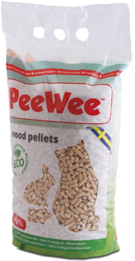 PeeWee Houtkorrels - 2 x 9 kg (2 x 14 liter)