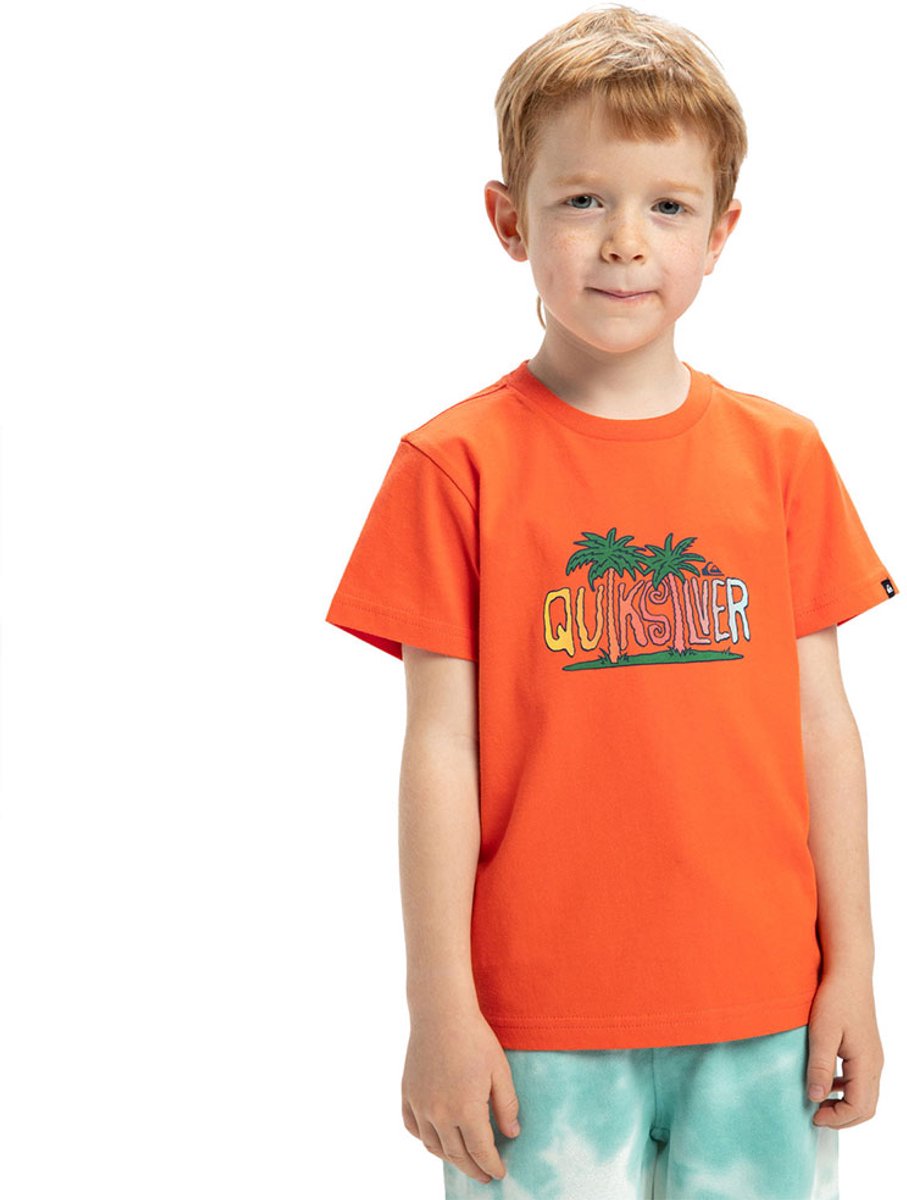 Quiksilver Sunny Palms T-shirt Met Korte Mouwen 5 Years Jongen Tigerlily