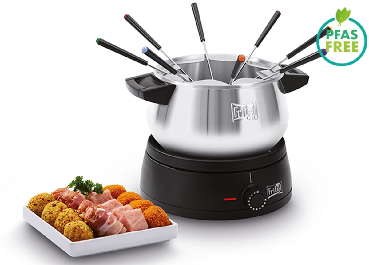 Fritel FO 2470 - Elektrische Fonduepan - 8 Fonduevorkjes
