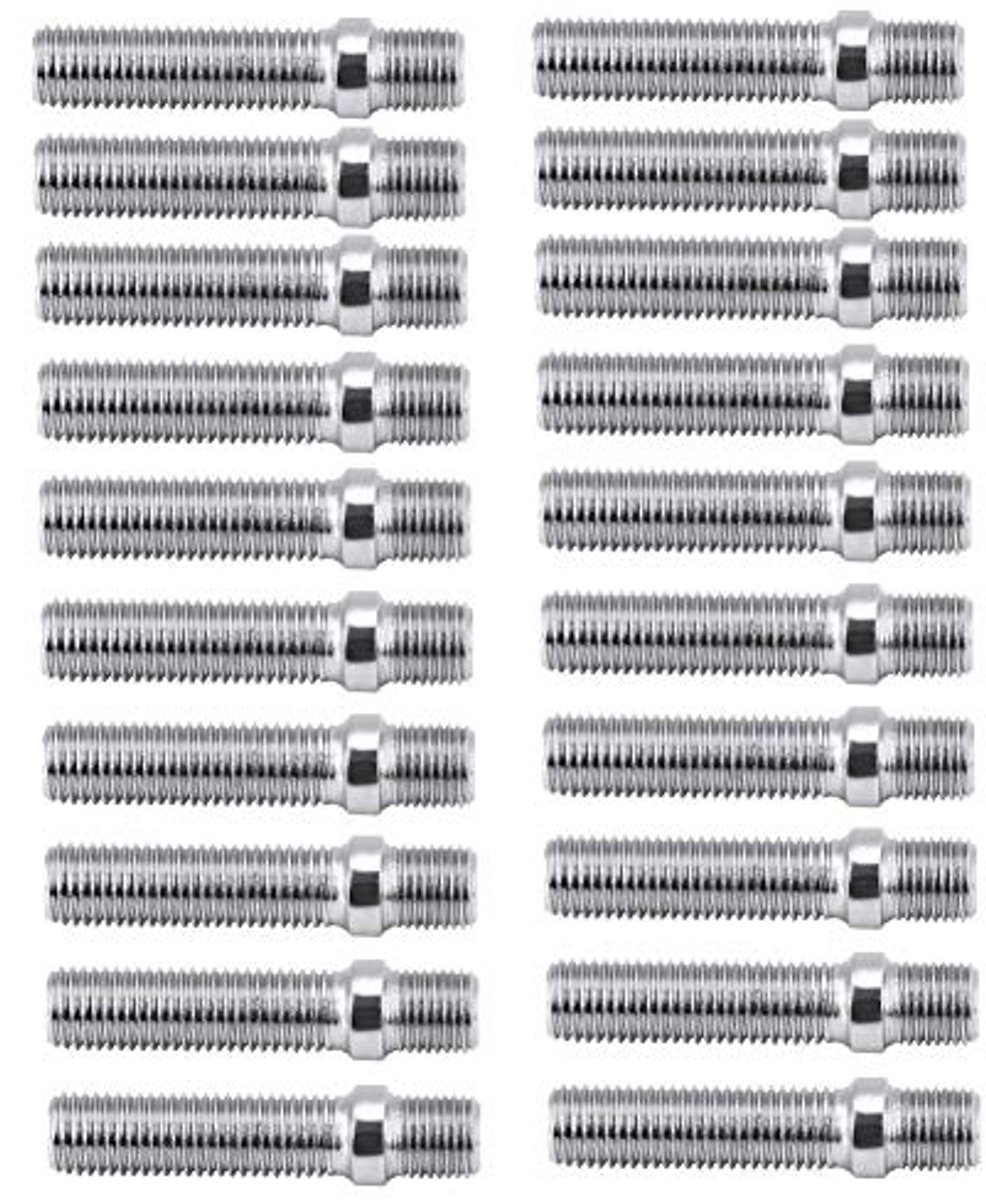 Wielbouten, 20 stuks 57 mm verlengde wielbouten met gekartelde rand, conversie 12x1,5 naar 12x1,5 voor
