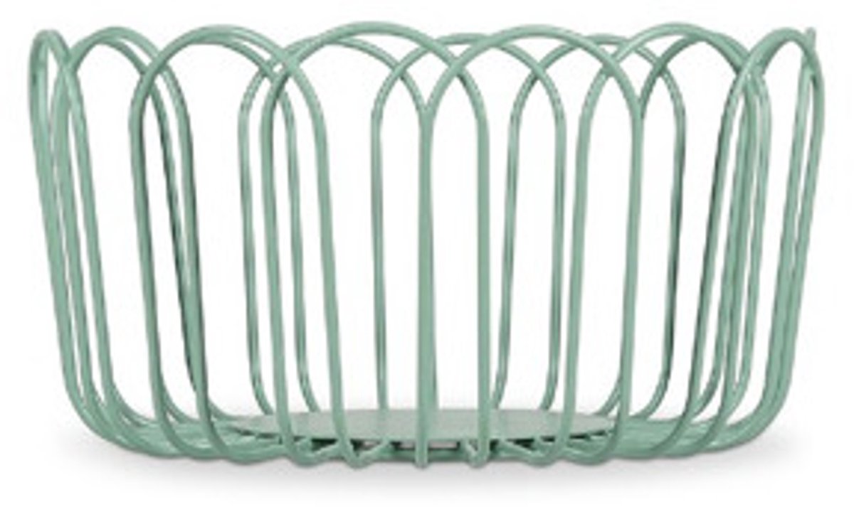 ONA Draadmand 19xH10cm groen Flores