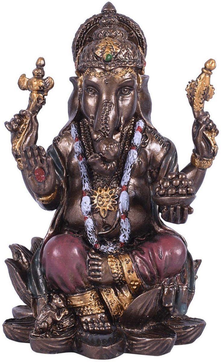 N3 Collecties Hars Ganesha Beeld (6.4 x 5.1 x 8.6 cm)