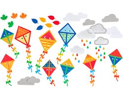 Haba knutselpakketje raamdecoratie vliegers die vliegen - 5+
