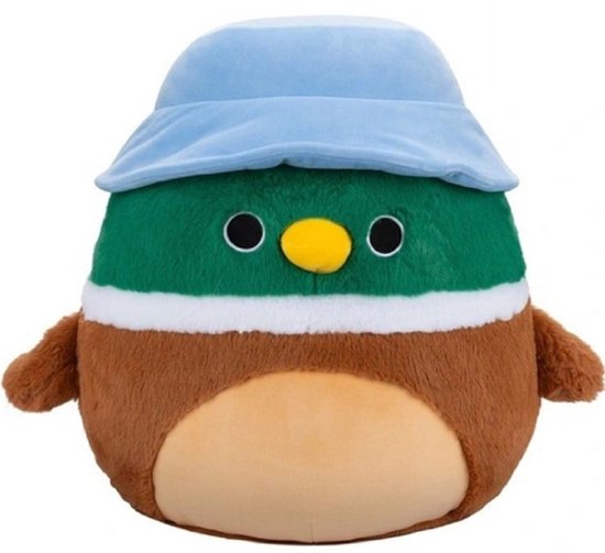 Squishmallows Avery Eend met Blauwe Hoed Pluche Knuffel XL 50 cm
