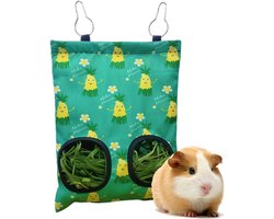 Rabbit Hay Feeder - Hanging Feeding Hay Storage - Guinea Pig Hay Feeder voor Bunny Chinchilla Hamster (2 Windows)