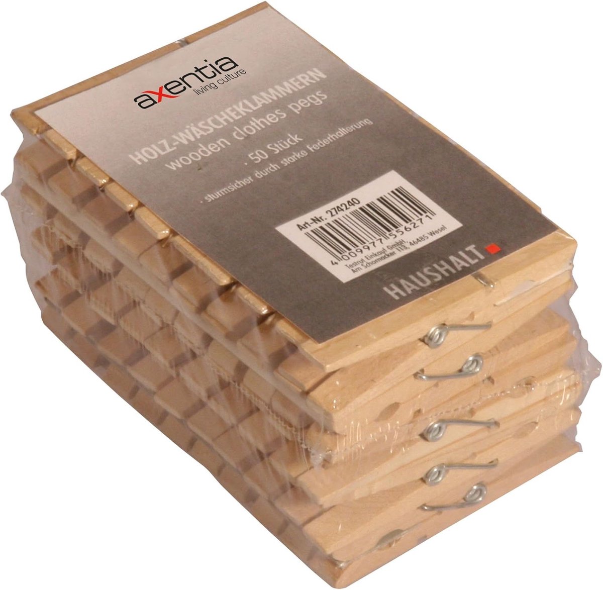 50 Houten Wasknijpers - Perfect voor Thuis en Kantoor