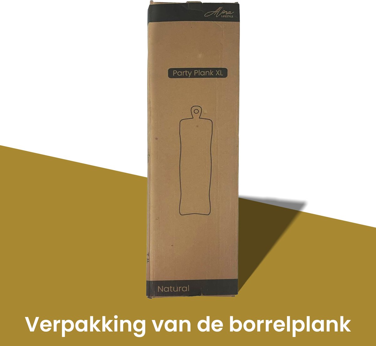 Alora Borrelplank Party Plank XL - Tapasplank - Borrelplank Hout - Borrelpakket - Seveerplank - Hapjesplank - Snackplank Groot - 69 cm — cadeau in Kookcadeaus - foto 3