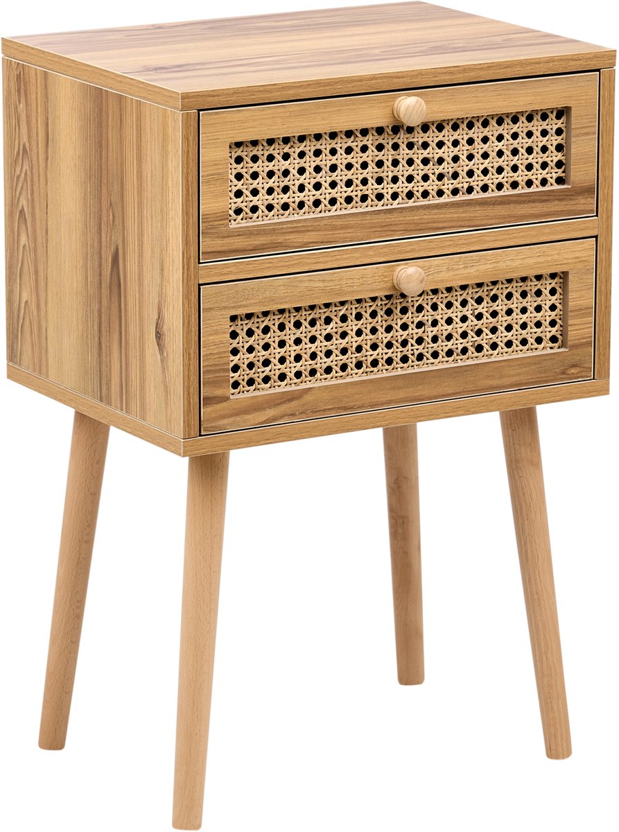 BUTTE - Nachtkastje - Lichtbruin - MDF