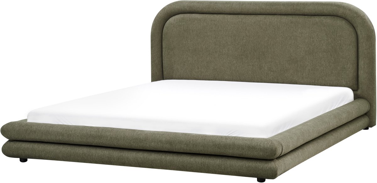 BELIANI LAVARDENS - Bed - Groen - 180 x 200 cm - Kunstlinnen