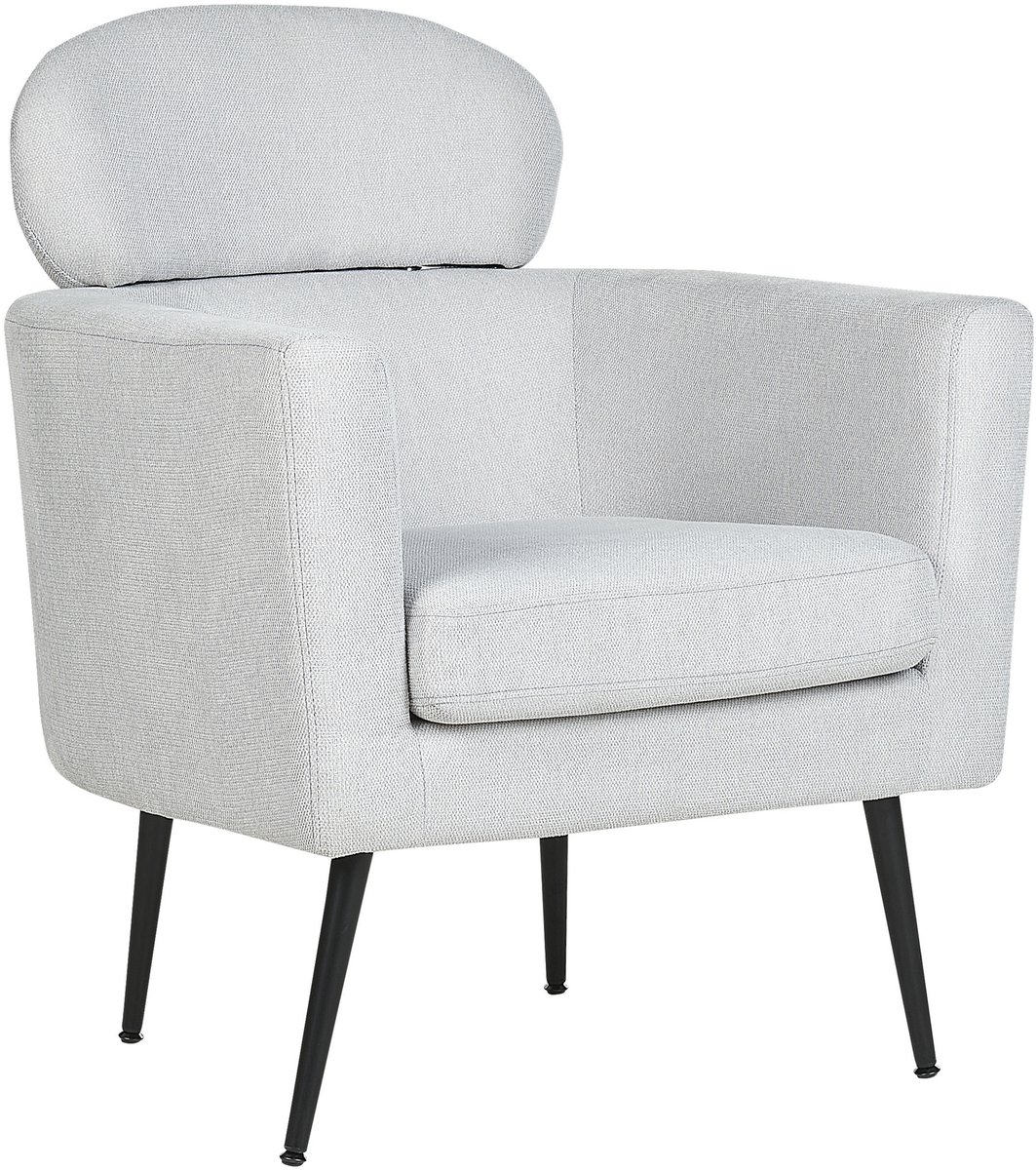 SOBY - Fauteuil - Lichtgrijs - Polyester