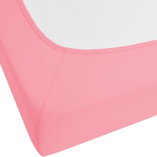 JANBU - Laken - Rouge corail - 90 x 200 cm - Katoen