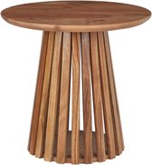 Wlive Salontafelset Van 2, Ronde Bijzettafel Met Opbergruimte, Woonkamer Tafel Met Stoffen Mand