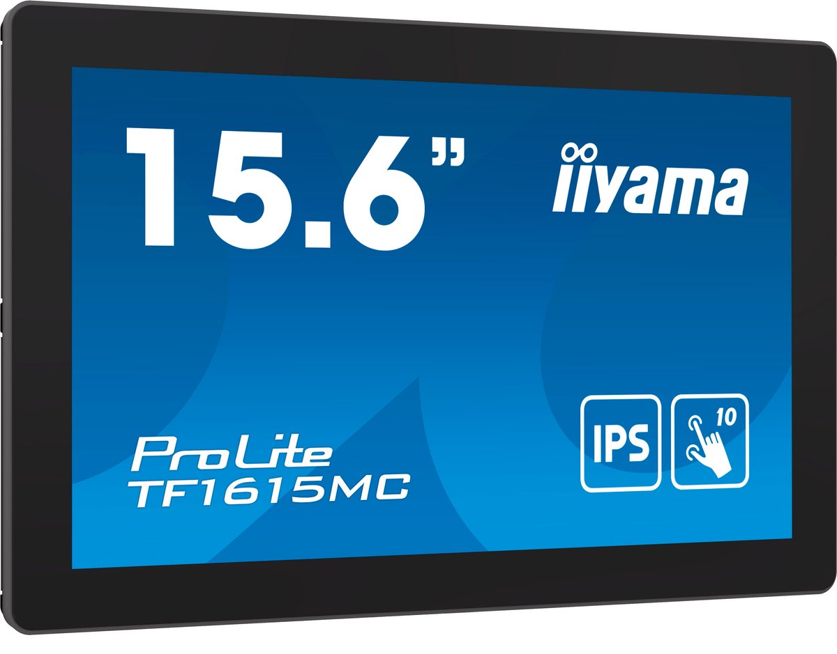IIYAMA TF1615MC-B1 - 15,6 inch - 1920 x 1080 Pixels (Full HD) - IPS (In-Plane Switching)
