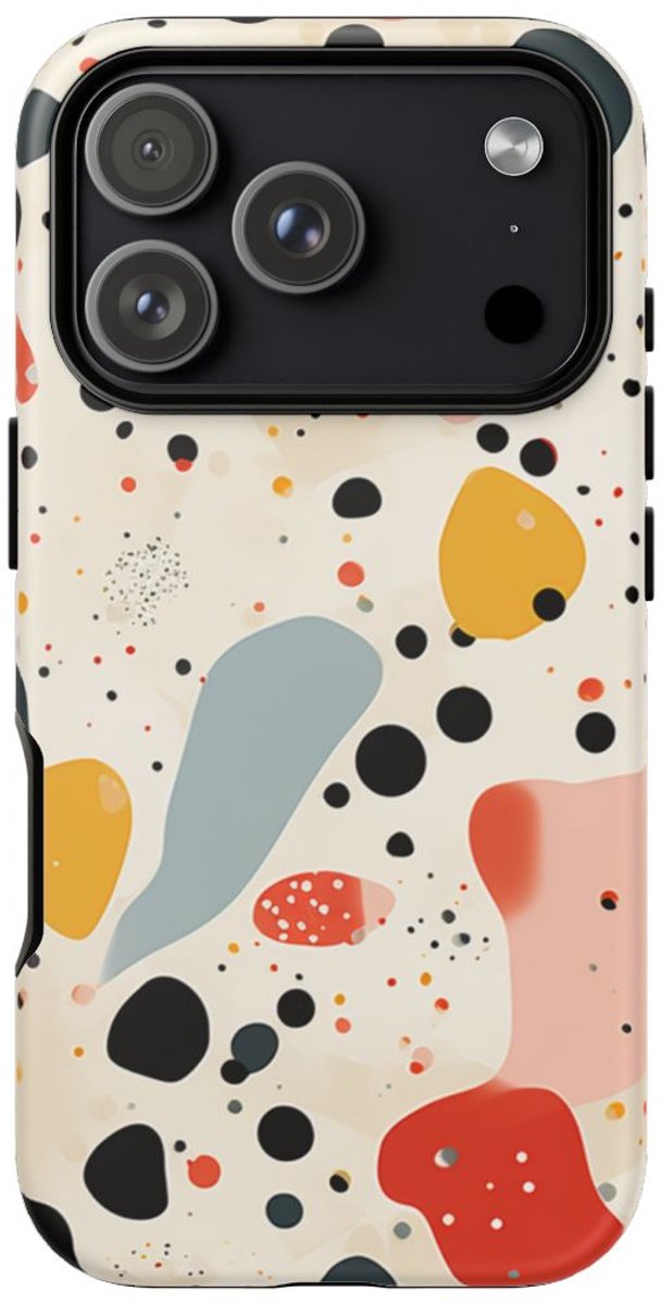 Kleurrijk Terrazzo-Patroon – Telefoonhoesje Geschikt voor iPhone 17 Pro