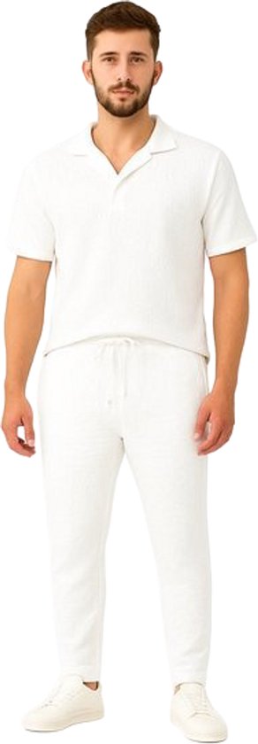 Zomerset Linnen Heren Lange broek en Polo Shirt Poloshirt