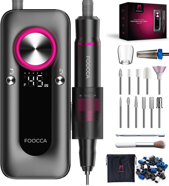 FOOCCA® Elektrische Nagelvijl 45000 RPM PRO Plus