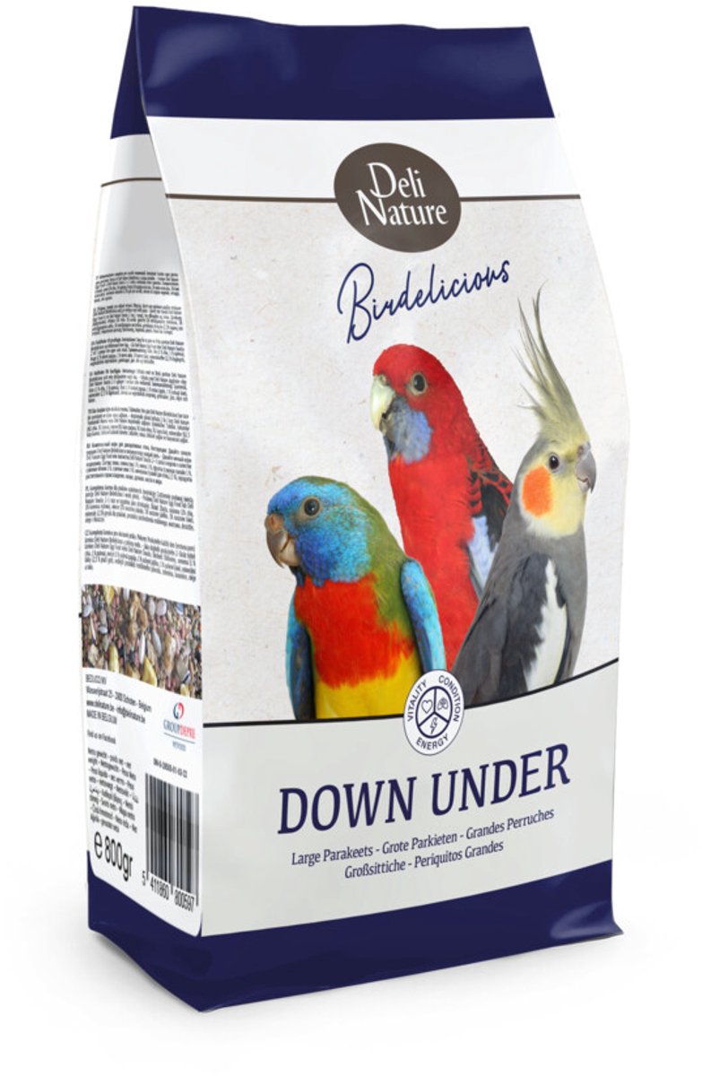 Deli Nature Grote Parkieten Down Under Birdelicious - 800 gr