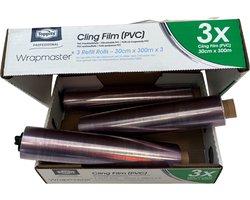 Voedingsfolie Wrapmaster Toppits 30 cm x 300 m, transparant 7µ