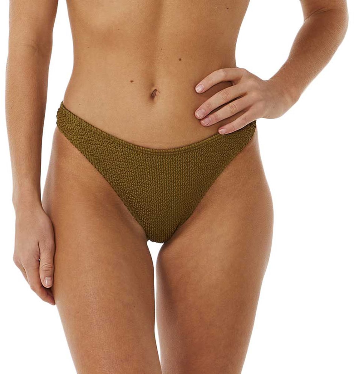 Rip Curl Sunshine Cheeky Bikinibroekje L Vrouw Olijf