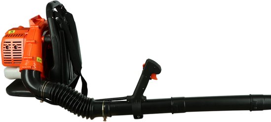 Kibani Benzine Bladblazer 42.7 cc / 1.7 pk incl. Accessoires en 2-takt Olie - Luchtsnelheid 252 km/h - 1250W - Ruggedrager - Bladblazers - Gehoorbescherming - Werkhandschoenen - Veiligheidsbril van Kibani — afbeelding 2
