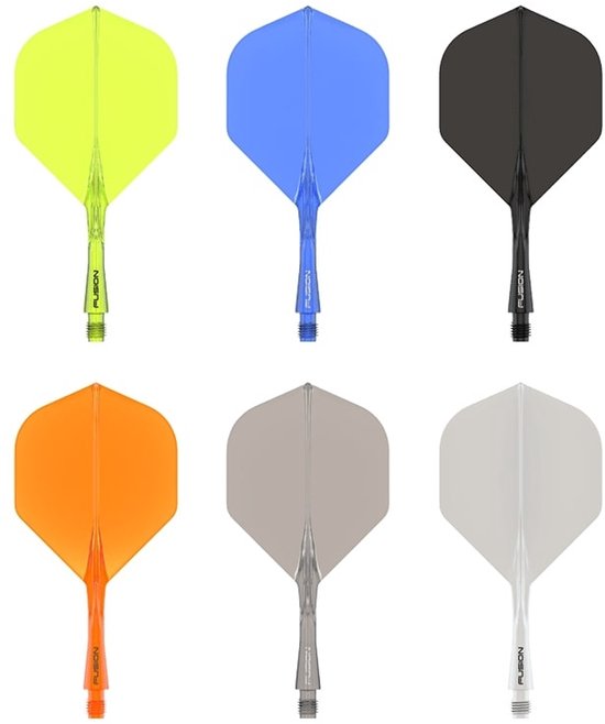 Winmau Fusion Solid Black - Dart Flights van Winmau — afbeelding 4