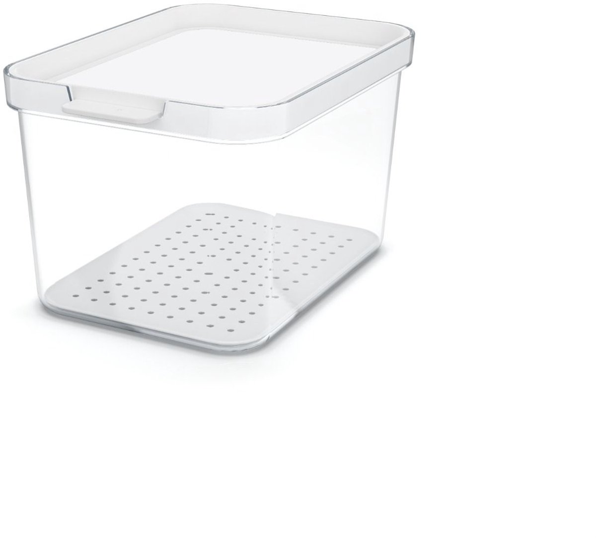 Rotho CAUMA Koelkastorganizer 13.6x18.4x11.3 cm 2.15L Wit/Transparant