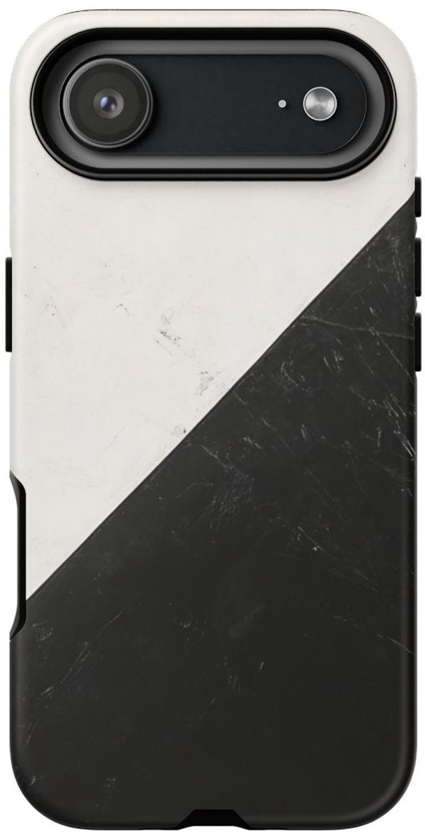 Zwart-Wit Driehoek Vlag Ontwerp – Telefoonhoesje Geschikt voor iPhone 17 Air