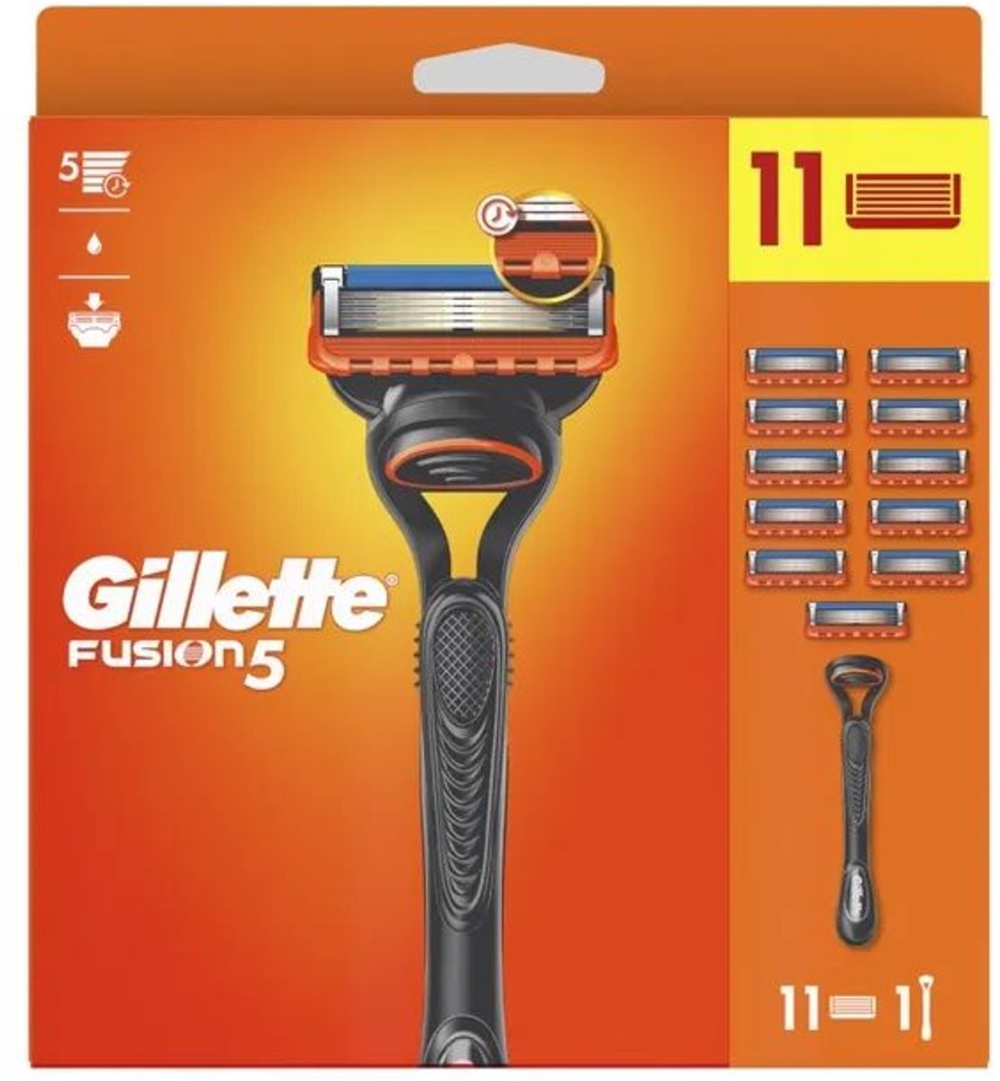 Gillette - Fusion 5 Set - Special Pack - 11 mesjes + houder