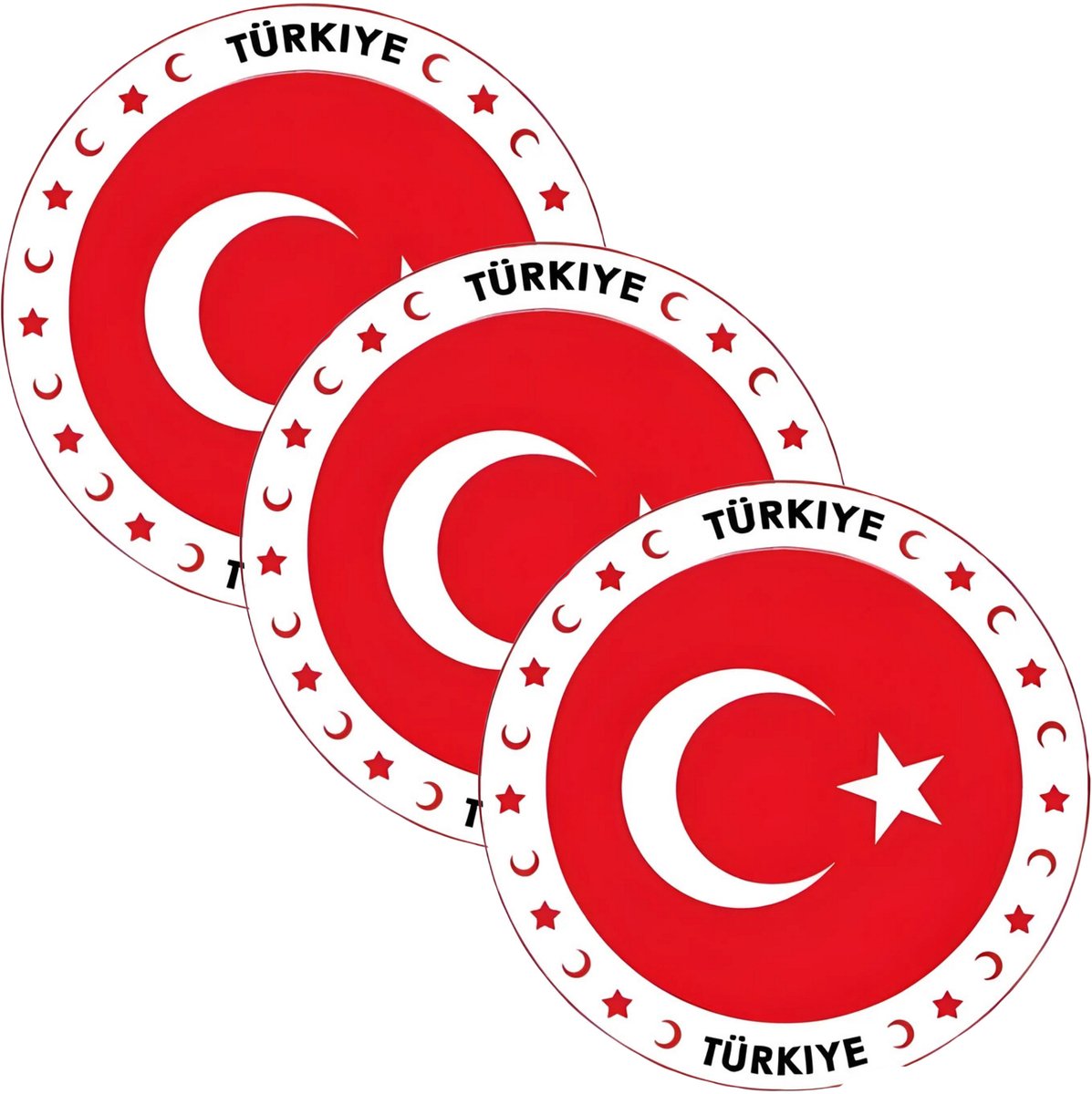 Bierviltjes Turkije - 75x stuks - landenthema - versiering - onderzetter