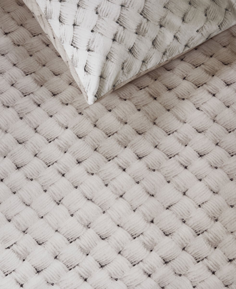 Rivièra Maison Woven Wool kussensloop - Naturel - 60 x 70 cm