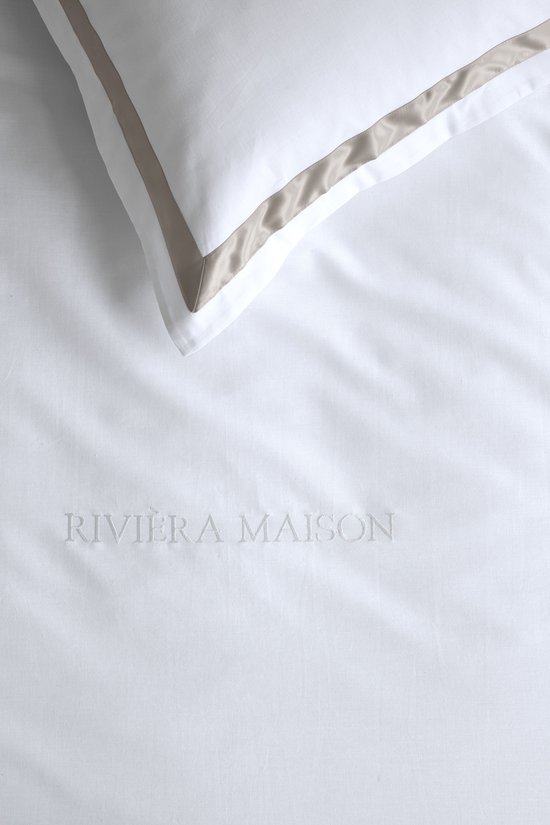 Rivièra Maison Whisper dekbedovertrek - Lits-Jumeaux XL - 260 x 200/220 cm - Wit van Riviera Maison — afbeelding 2