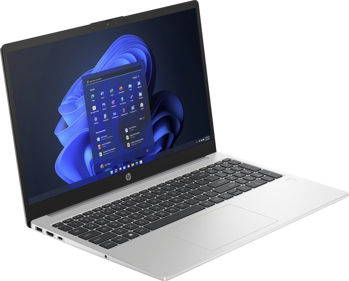 HP 250 G10 - 15.6" Full HD IPS Anti Glare - i5-1334U - 16 GB Geheugen - 512 GB M.2 SSD - Wi-Fi 6 (802.11ax) - Windows 11 Pro - Zilver — afbeelding 4