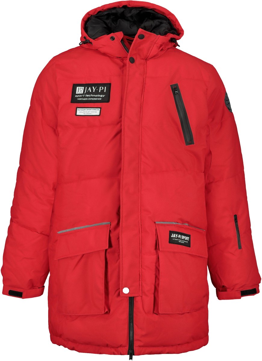 JP 1880 - Heren - Parka 2-voudige functie capuchon technodaune-vulling - Salsa - Maat 6XL