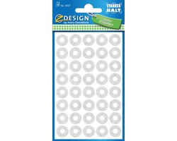 Versterkingsringen Zweckform 13mm wit blister 4 vel