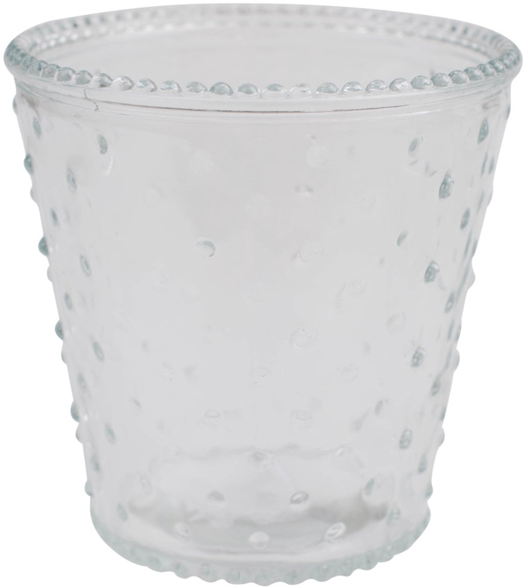 Glazen Pot 13x13cm - Decoratieve Transparante Pot voor Binnen & Buiten