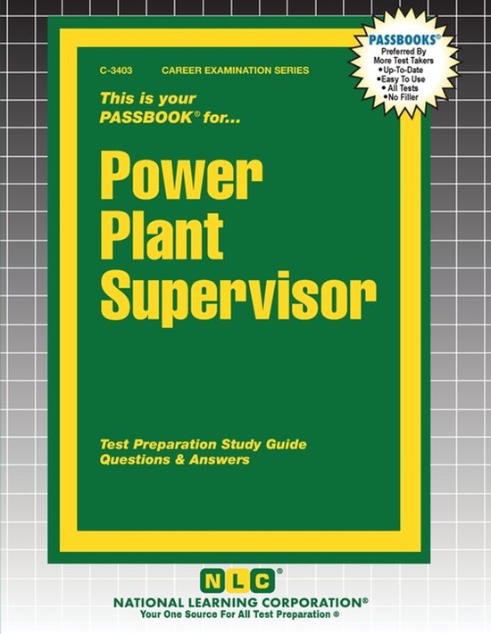 Career Examination- Power Plant Supervisor - cover