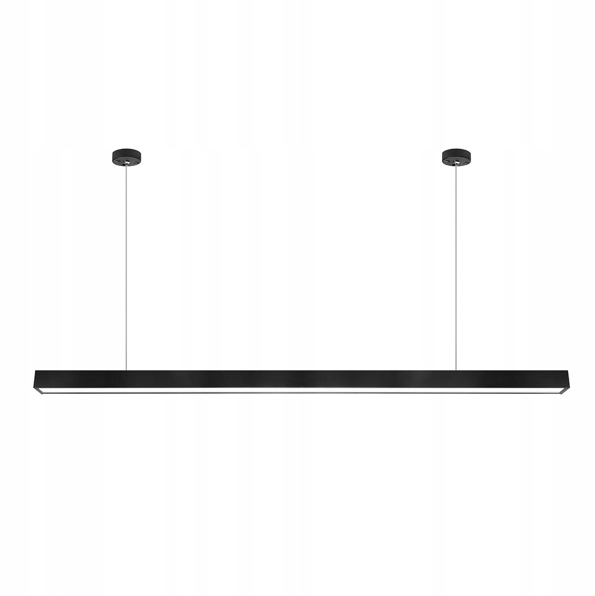 Lichtlijn LED Kantoor Hanglamp 120cm 40W - Zwart