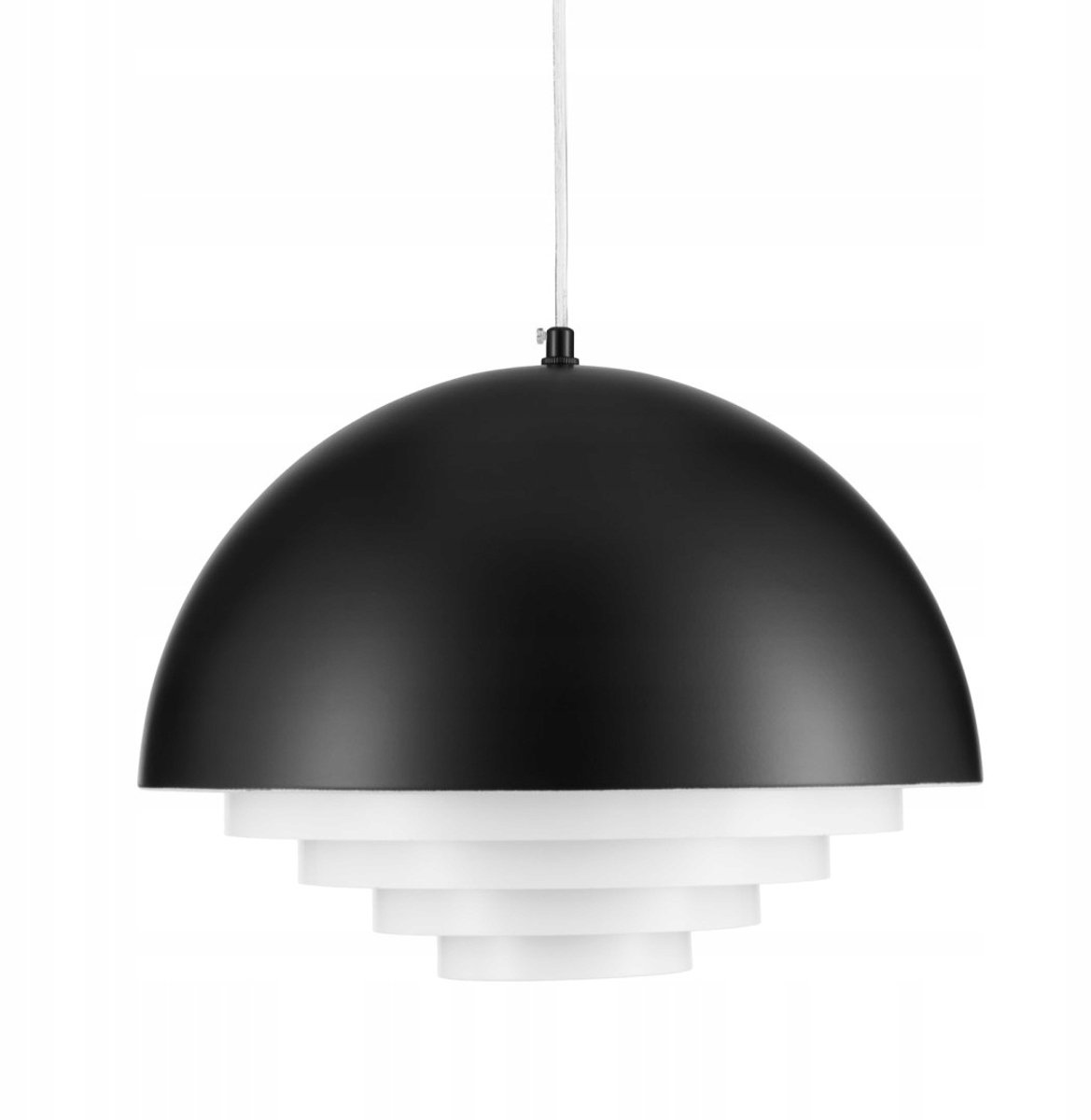 DIVERSO Hanglamp Zwart Mat 35 cm - Stijlvol Jaren '50 Design