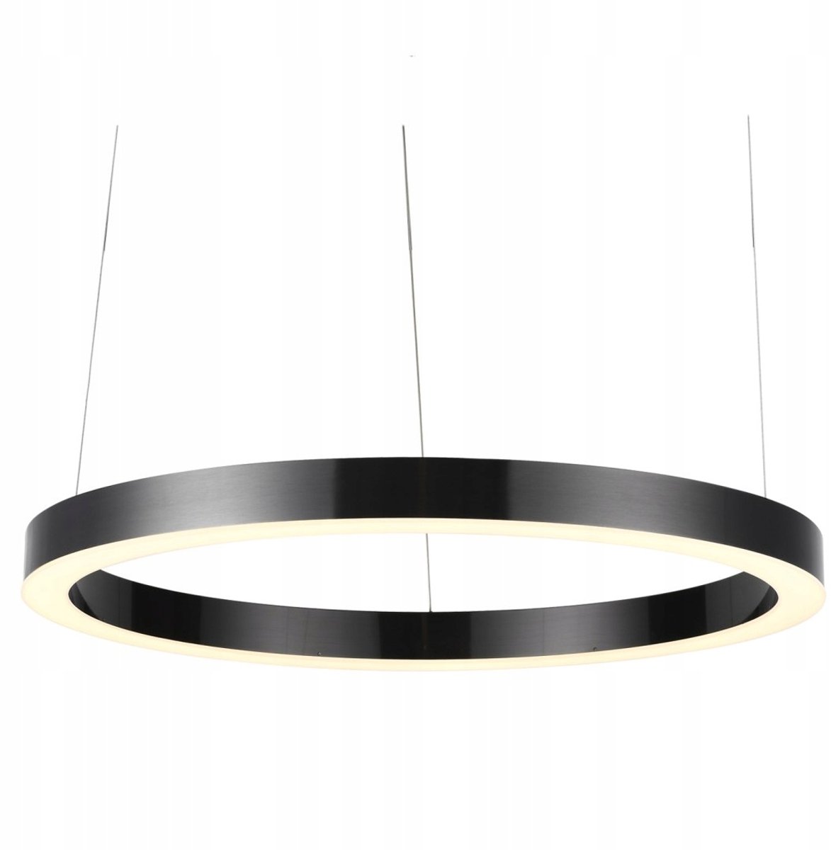 Circle 120 LED hanglamp, 120cm, geborsteld titanium, dimbaar