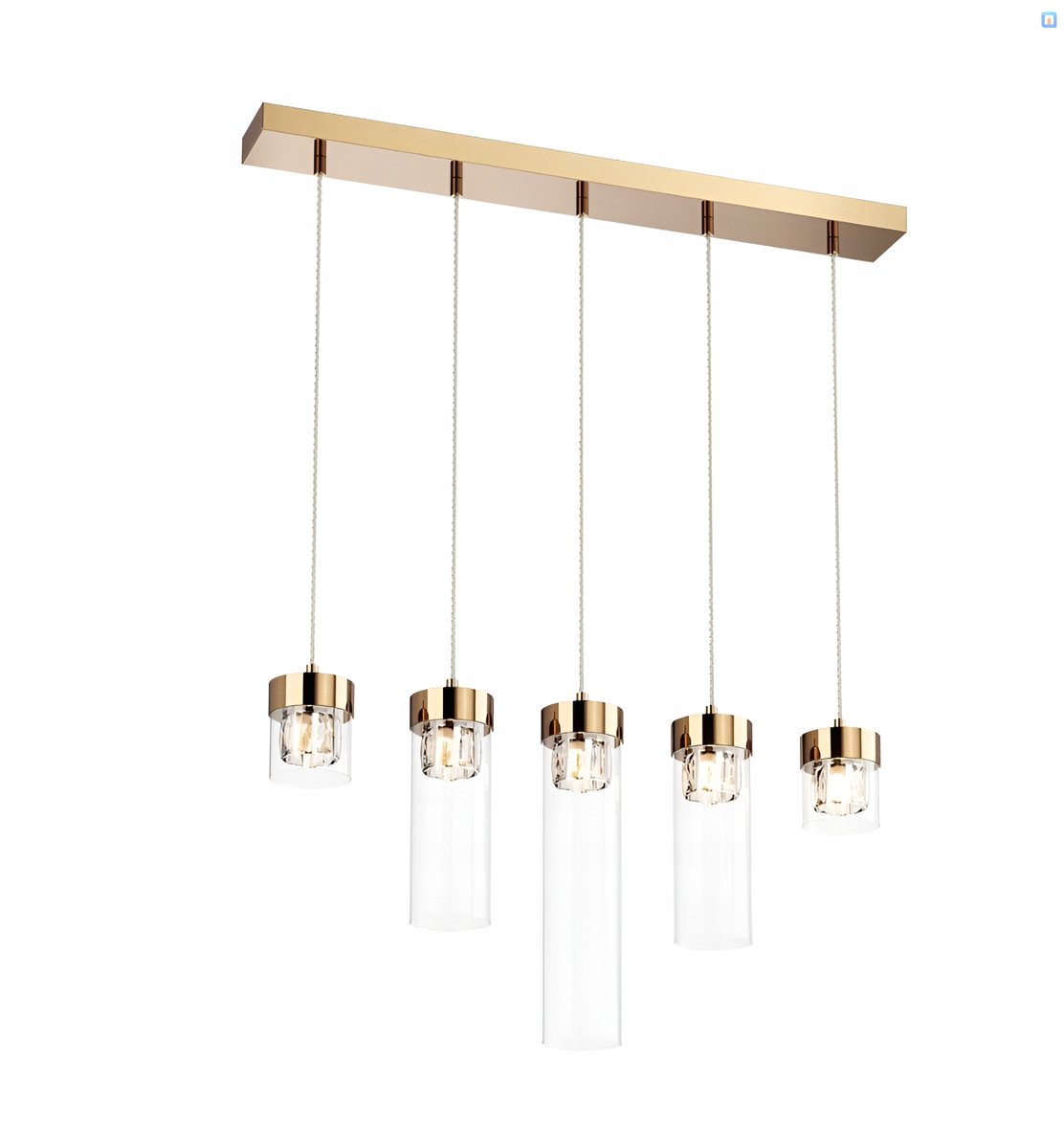 GEM Plafondlamp met Hangende Kaap - Frans Goud