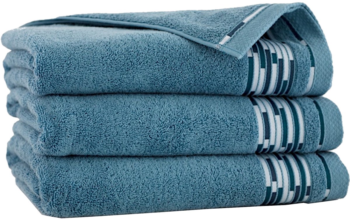 Zwoltex Luxe Katoenen Handdoekset 50x90 & 70x140cm - Blauw