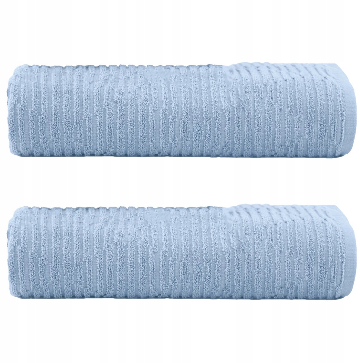 Zwoltex Lamel Handdoekset Blauw 50x90cm & 70x140cm Egyptisch Katoen