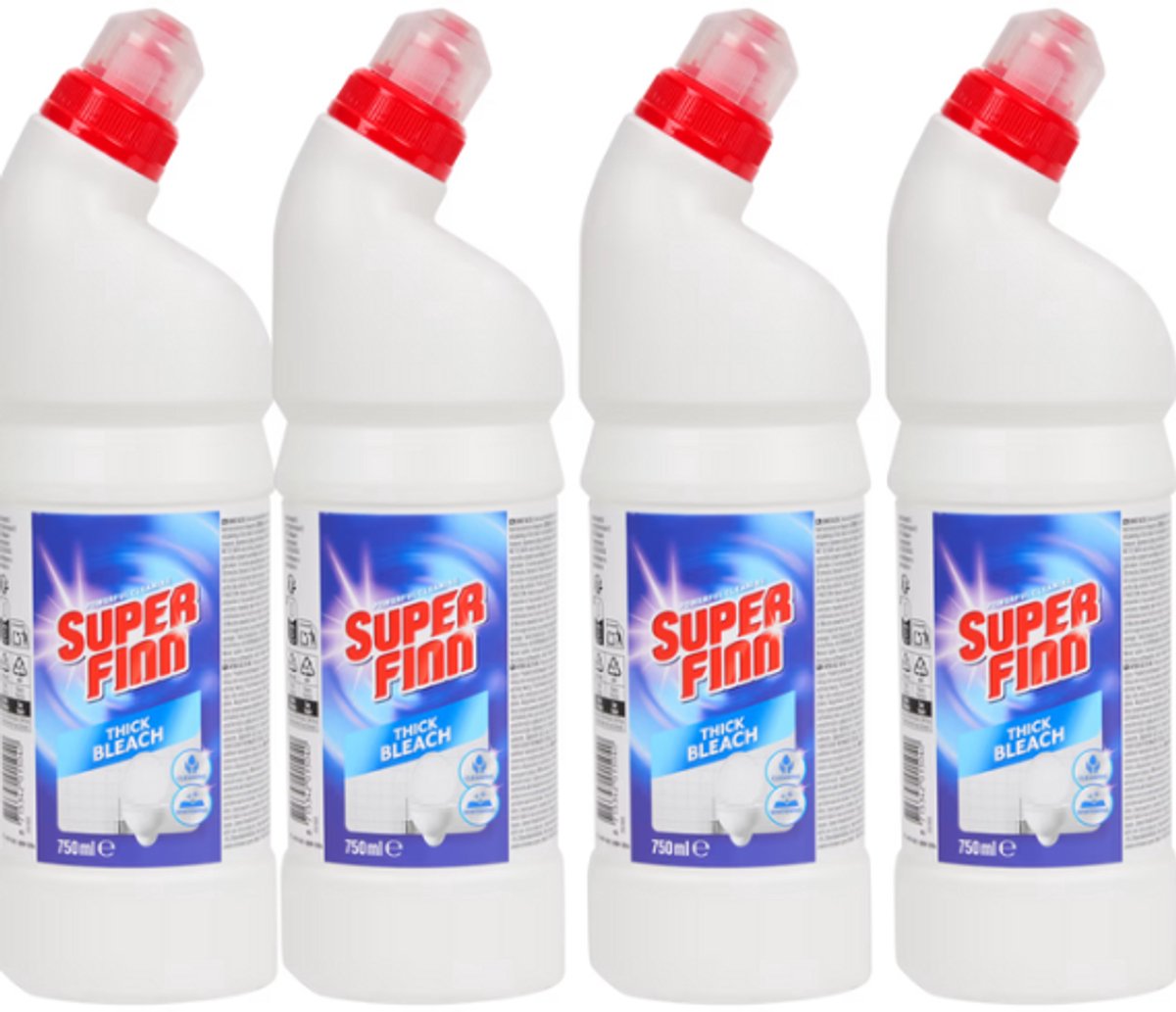 Superfinn dikke bleek 750 ml X4