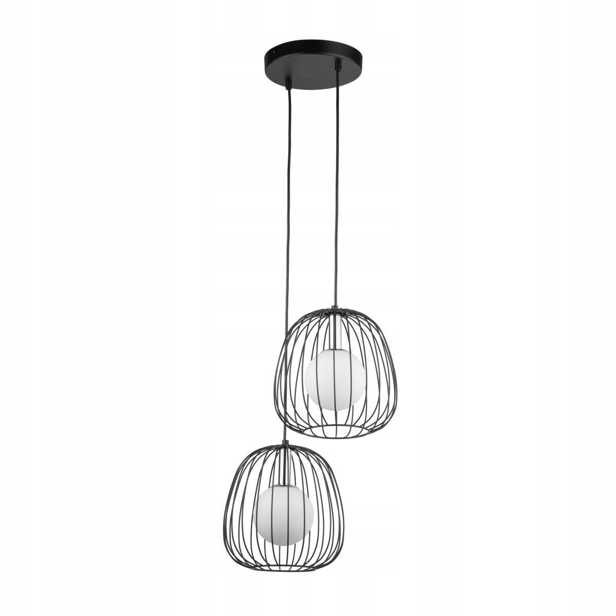 Sigma BELL 2 Hanglamp - Modern, Wit/Zwart, 2x G9