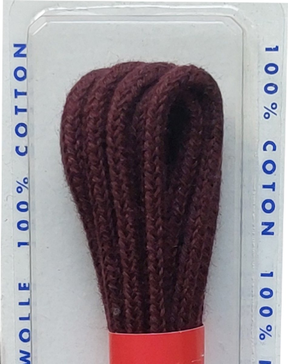 GVS Veter - Bordeaux - Dun Rond - Lengte 90 cm - Dikte 2,5 mm - Schoenveter