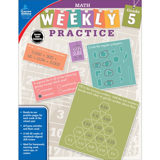 Math, Grade 5 - cover